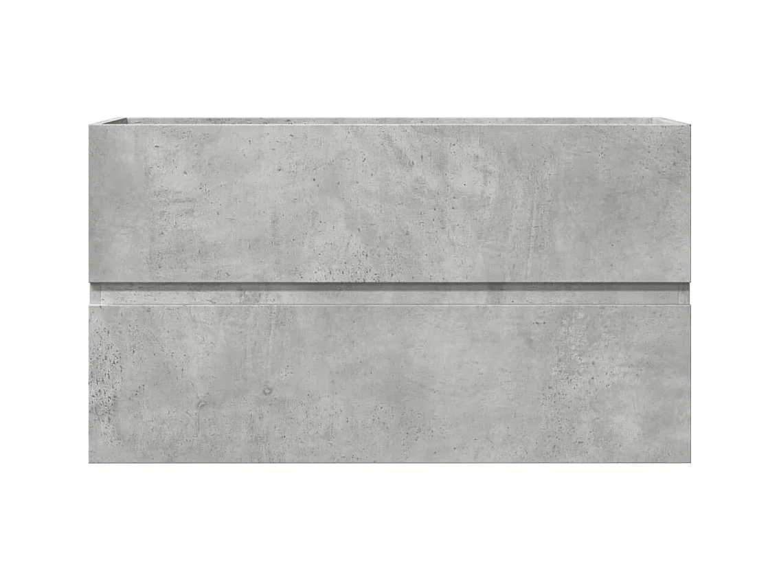 Betongrijze spoelbakkast 90x38,5x45 cm spaanplaat