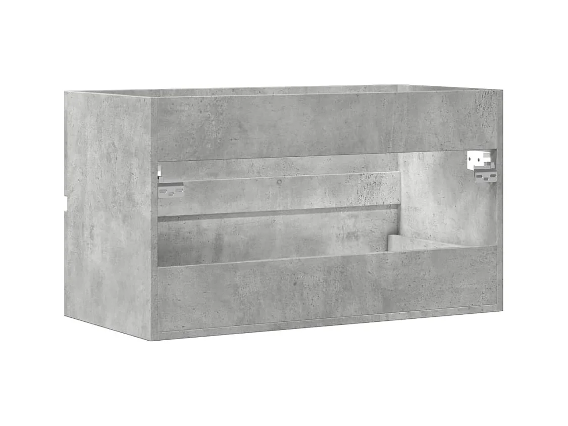 Betongrijze spoelbakkast 90x38,5x45 cm spaanplaat