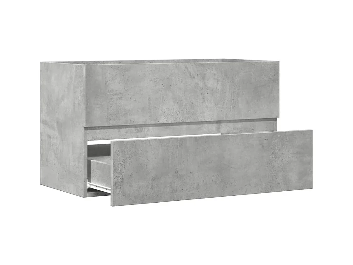 Betongrijze spoelbakkast 90x38,5x45 cm spaanplaat