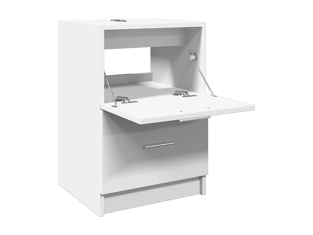 Witte wastafelkast 40x37x59 cm bewerkt hout