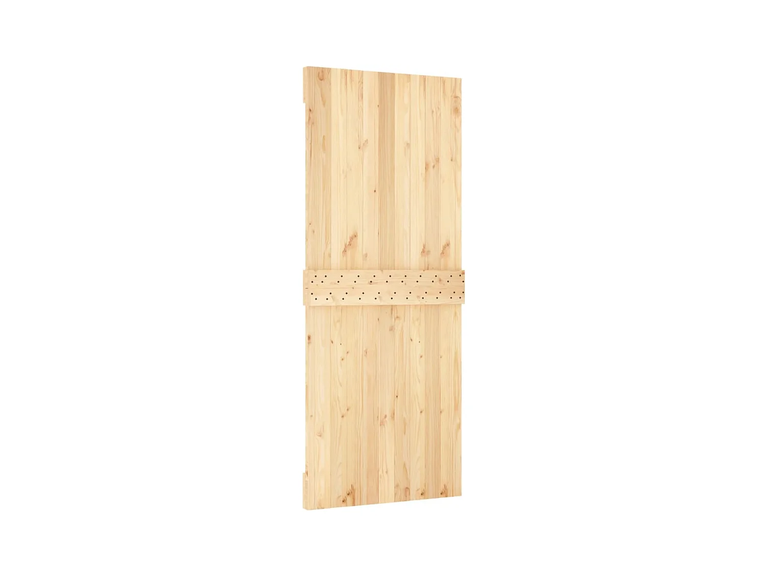 Porte coulissante et kit de quincaillerie 85x210 cm pin massif