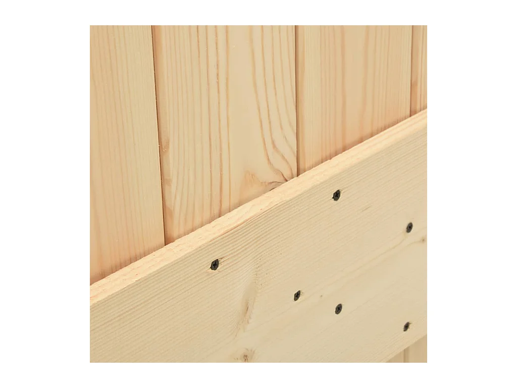 Porte coulissante et kit de quincaillerie 85x210 cm pin massif