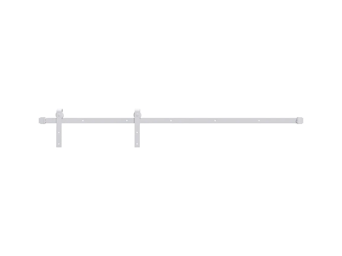 Porte coulissante et kit de quincaillerie 85x210 cm pin massif