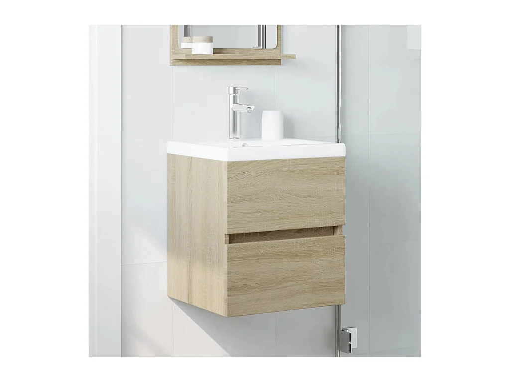 Armoire d'évier Chêne sonoma 41x38,5x45 cm Bois d’ingénierie