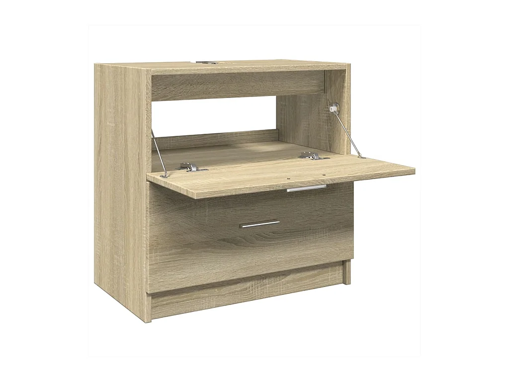 Sonoma eiken spoelbakkast 59x37x59 cm bewerkt hout