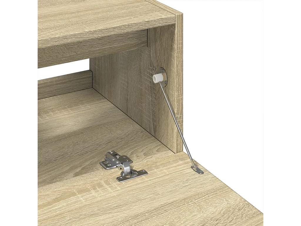 Sonoma eiken spoelbakkast 59x37x59 cm bewerkt hout