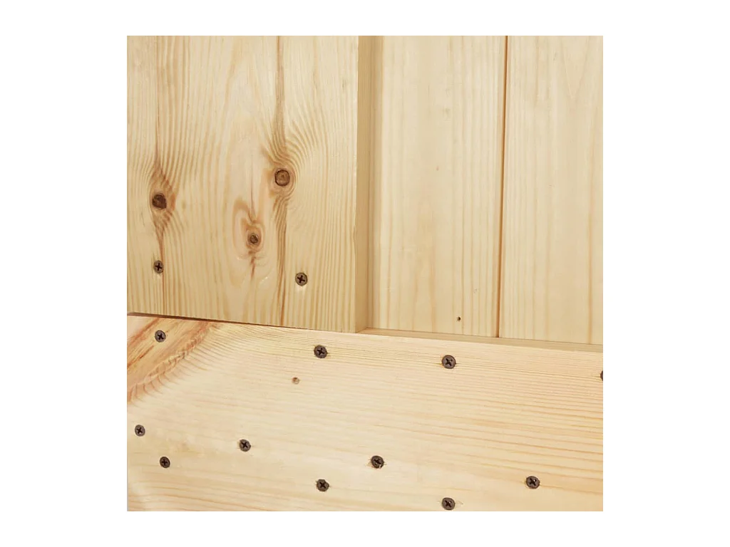 Kit puerta corredera y herrajes 90x210 cm pino macizo