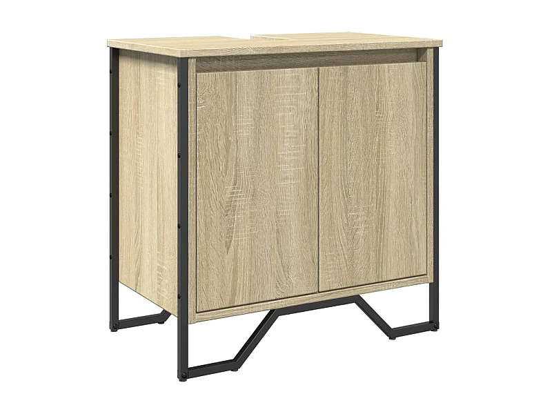 Mueble de baño para lavabo de roble Sonoma 60x35x60 cm