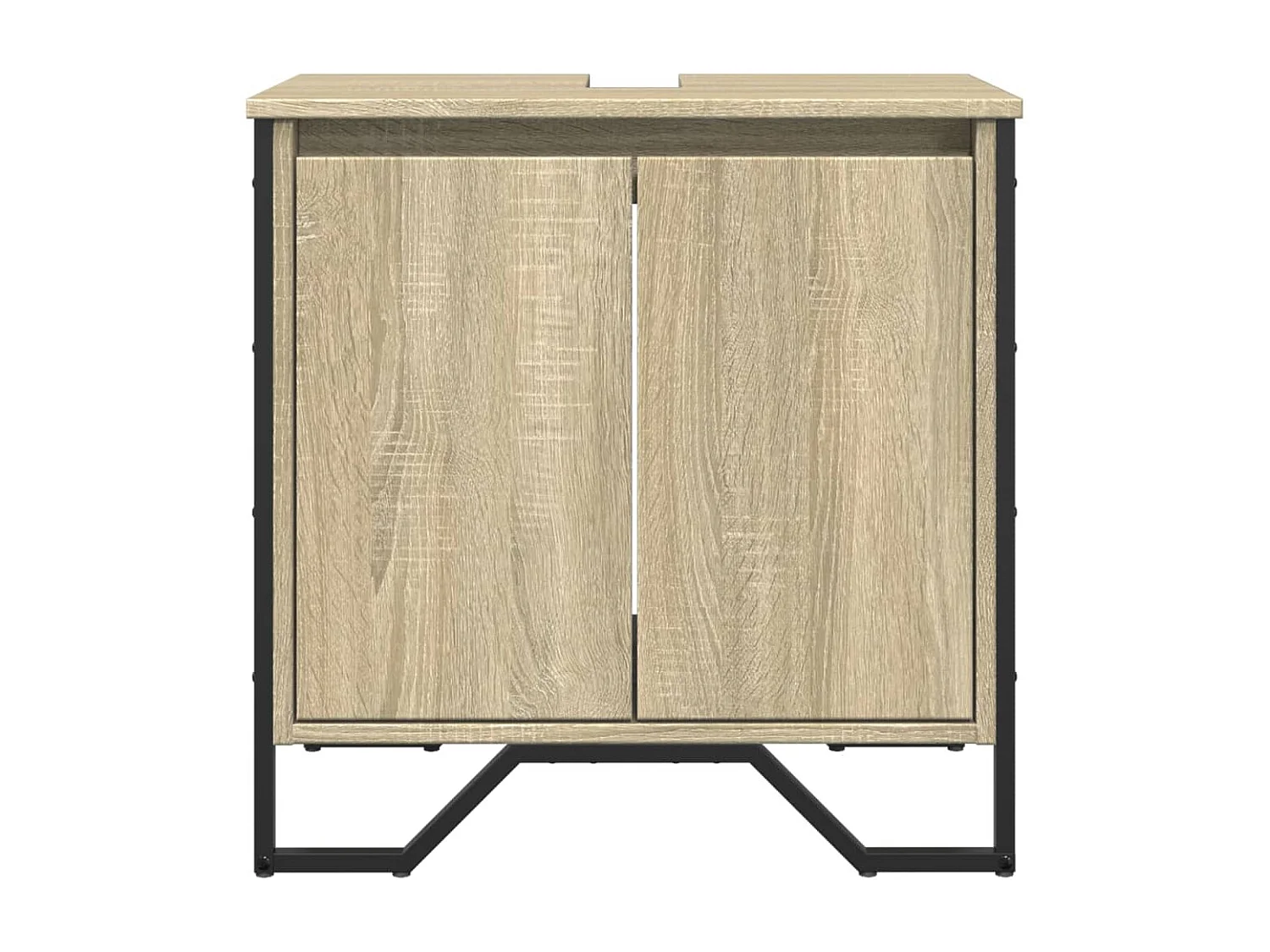 Mobile lavabo da bagno in rovere Sonoma 60x35x60 cm