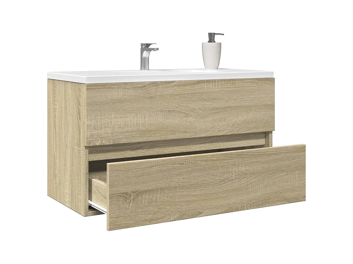 Sonoma eiken spoelbakkast 80x38,5x45 cm Technisch hout