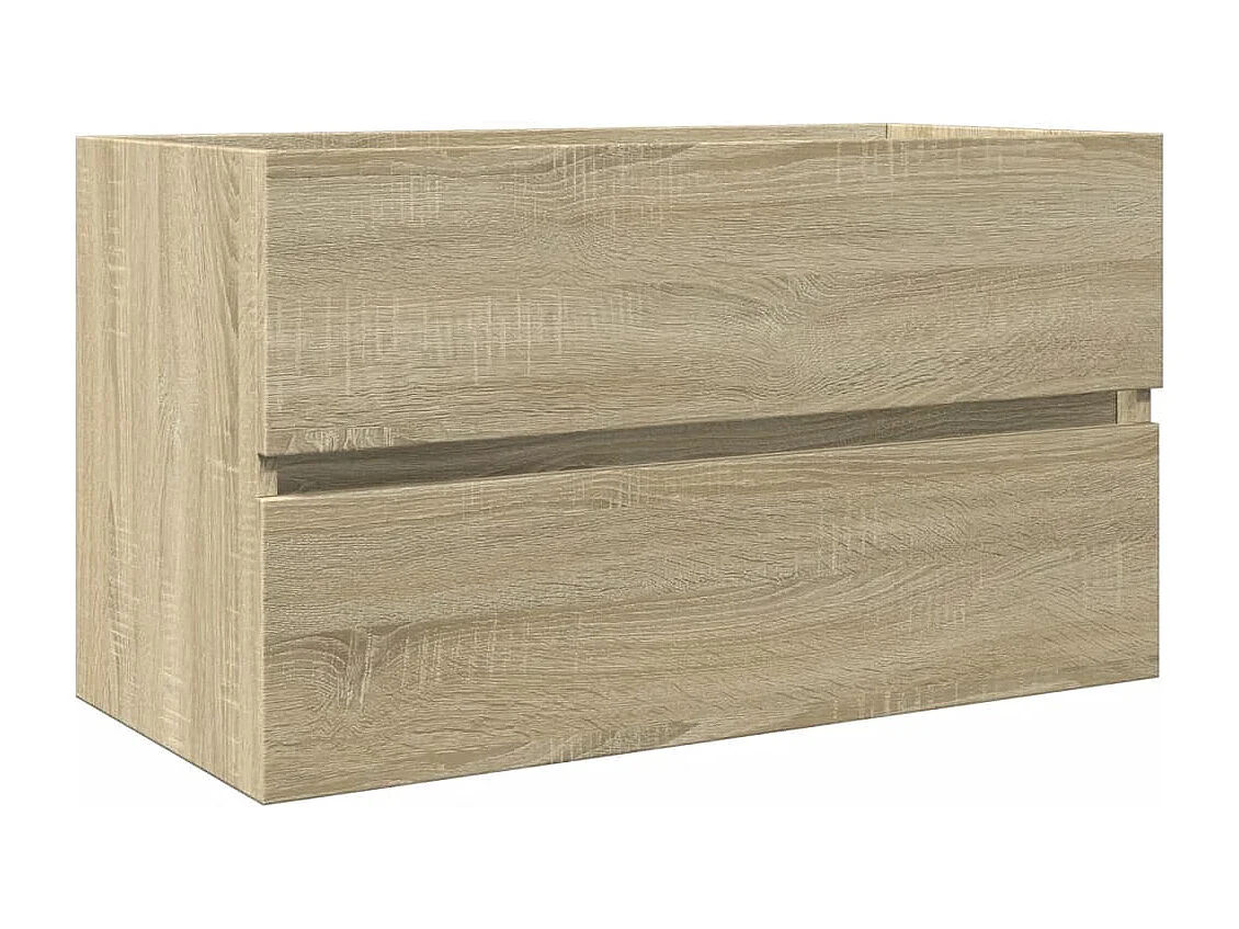 Mueble lavabo roble Sonoma 80x38,5x45 cm Madera de ingeniería