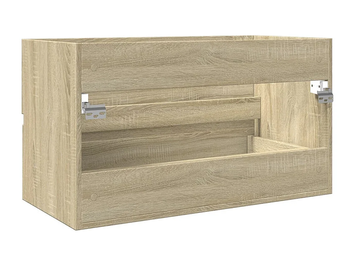 Mueble lavabo roble Sonoma 80x38,5x45 cm Madera de ingeniería
