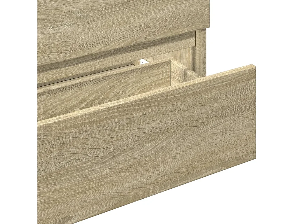 Mueble lavabo roble Sonoma 80x38,5x45 cm Madera de ingeniería