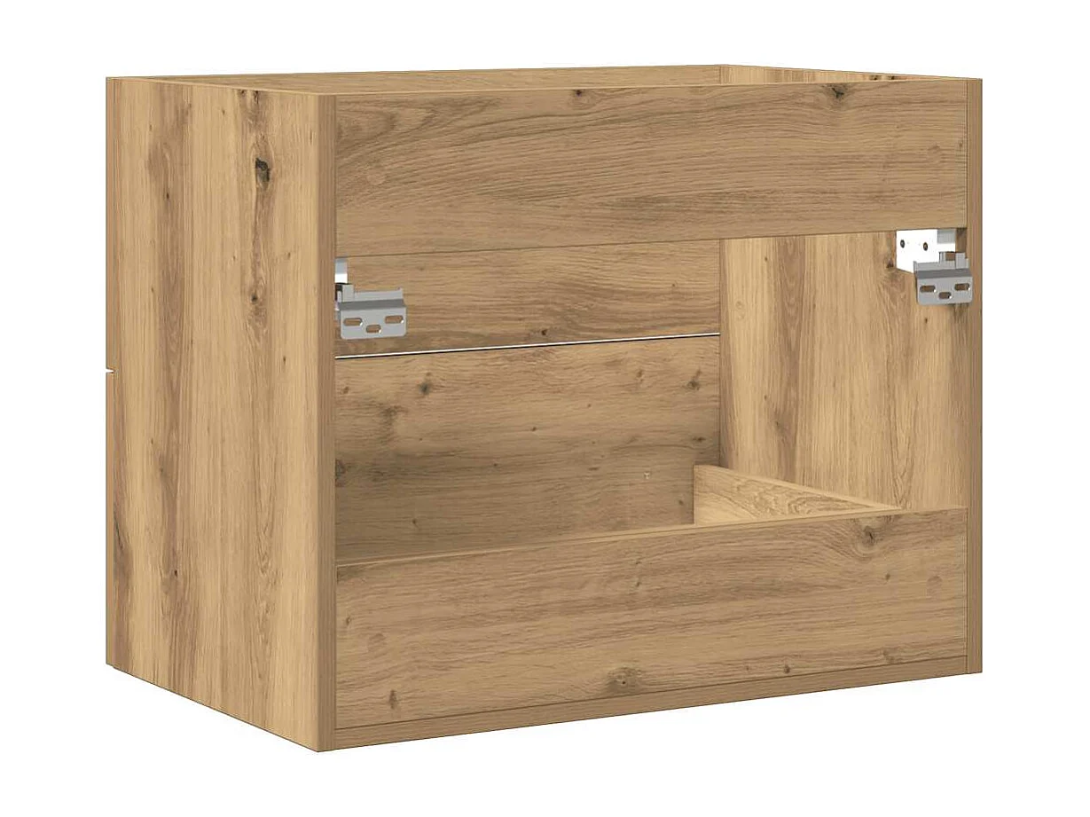 Armoire lavabo de salle de bain chêne artisanal bois ingénierie