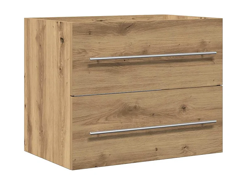 Armoire lavabo de salle de bain chêne artisanal bois ingénierie