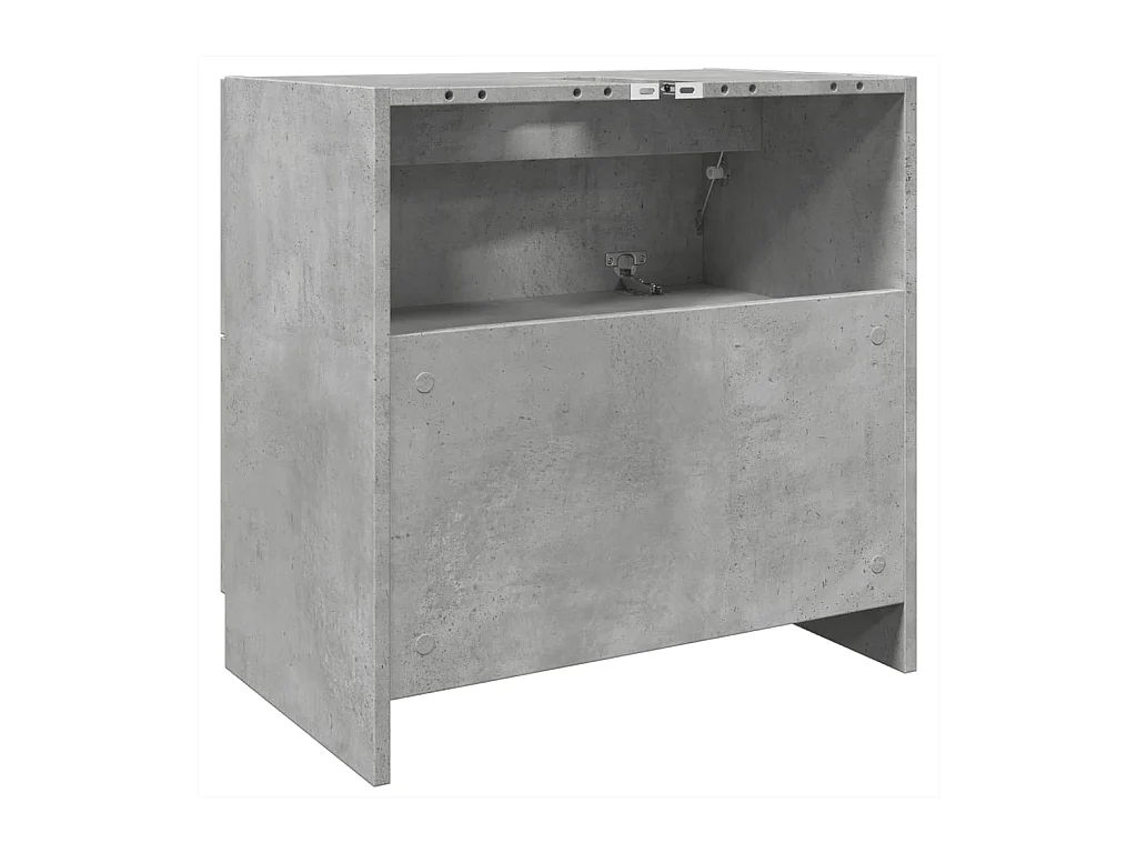 Betongrijze spoelbakkast 59x37x59 cm bewerkt hout