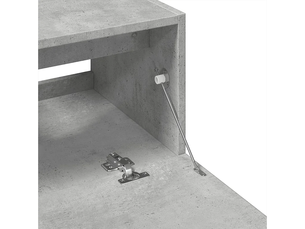 Mueble de lavabo gris hormigón 59x37x59 cm Madera de ingeniería