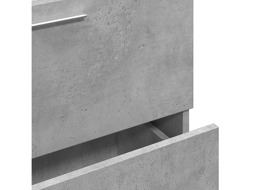 Mueble de lavabo gris hormigón 59x37x59 cm Madera de ingeniería