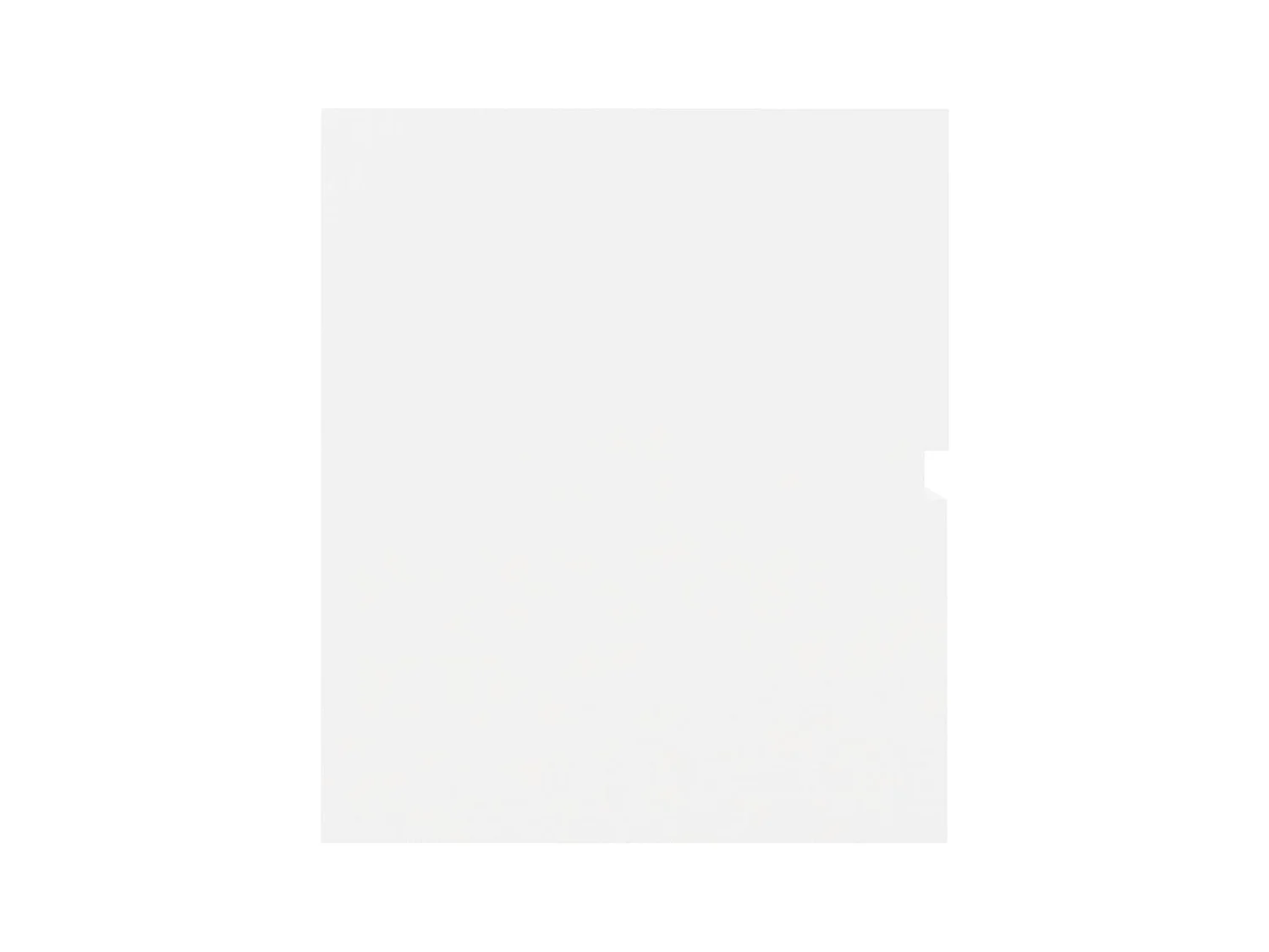 Witte spoelbakkast 60x38,5x45 cm bewerkt hout