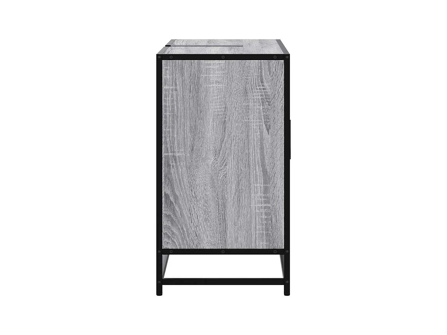 Armoire lavabo de salle de bain sonoma gris bois d'ingénierie