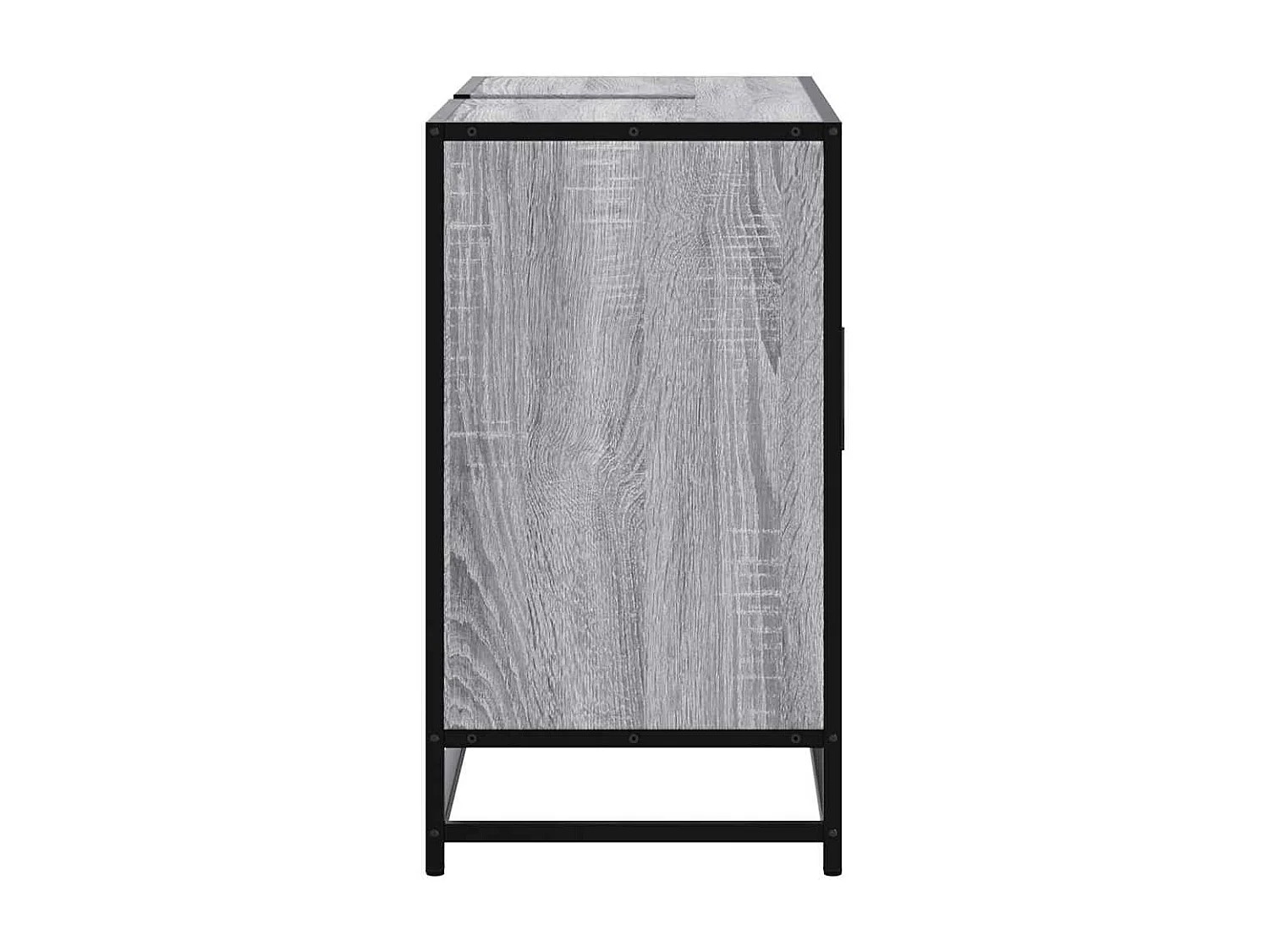 Armoire lavabo de salle de bain sonoma gris bois d'ingénierie