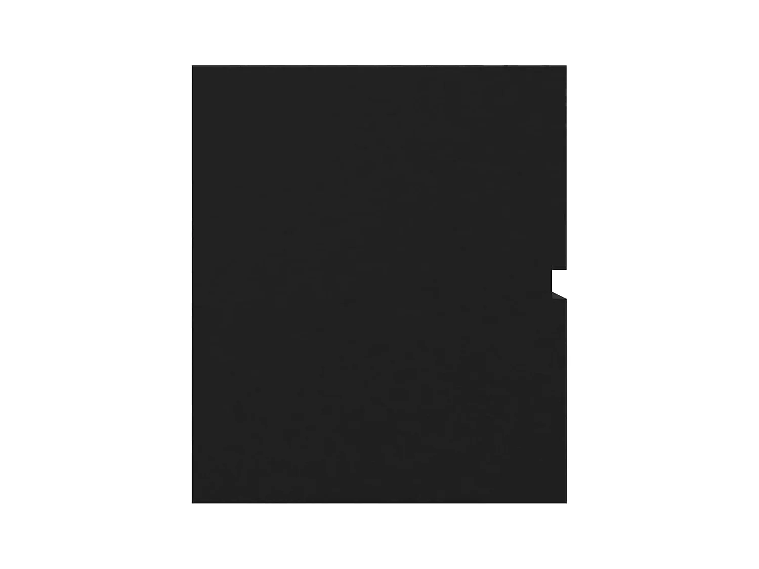 Mueble para lavabo negro de 90 x 38,5 x 45 cm de madera de ingeniería