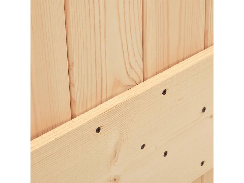 Porte coulissante et kit de quincaillerie 70x210 cm pin massif