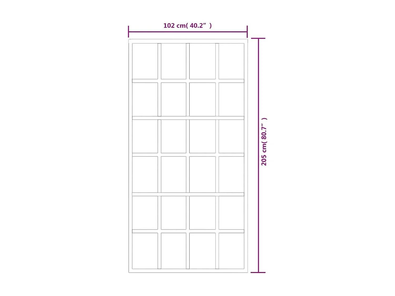 Porte coulissante Verre ESG et aluminium 102x205 cm Noir