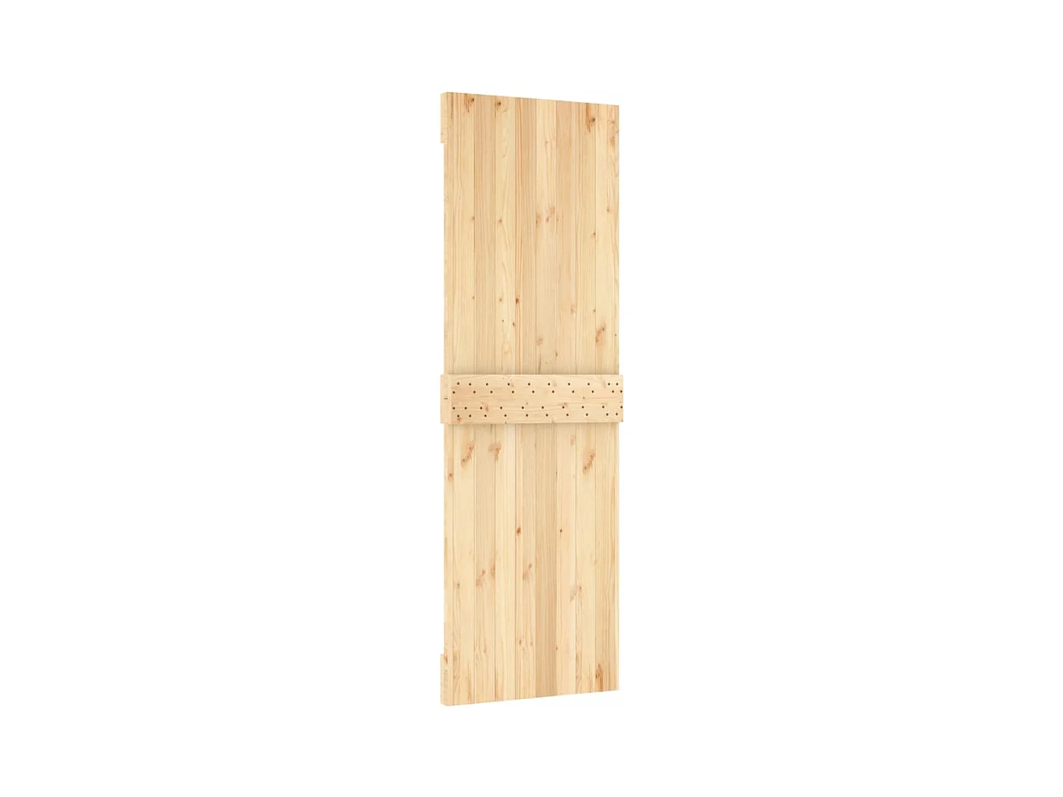 Porte coulissante et kit de quincaillerie 70x210 cm pin massif