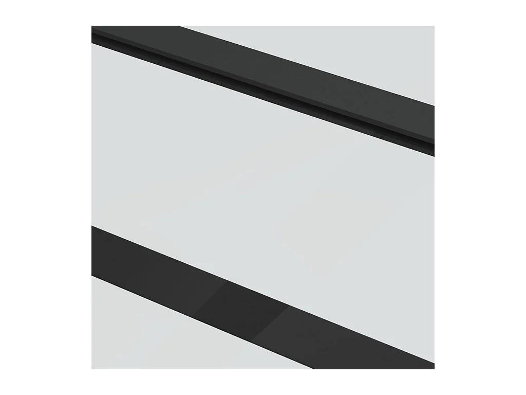 Schuifdeur en hang- en sluitwerk Glas en aluminium 102x205cm