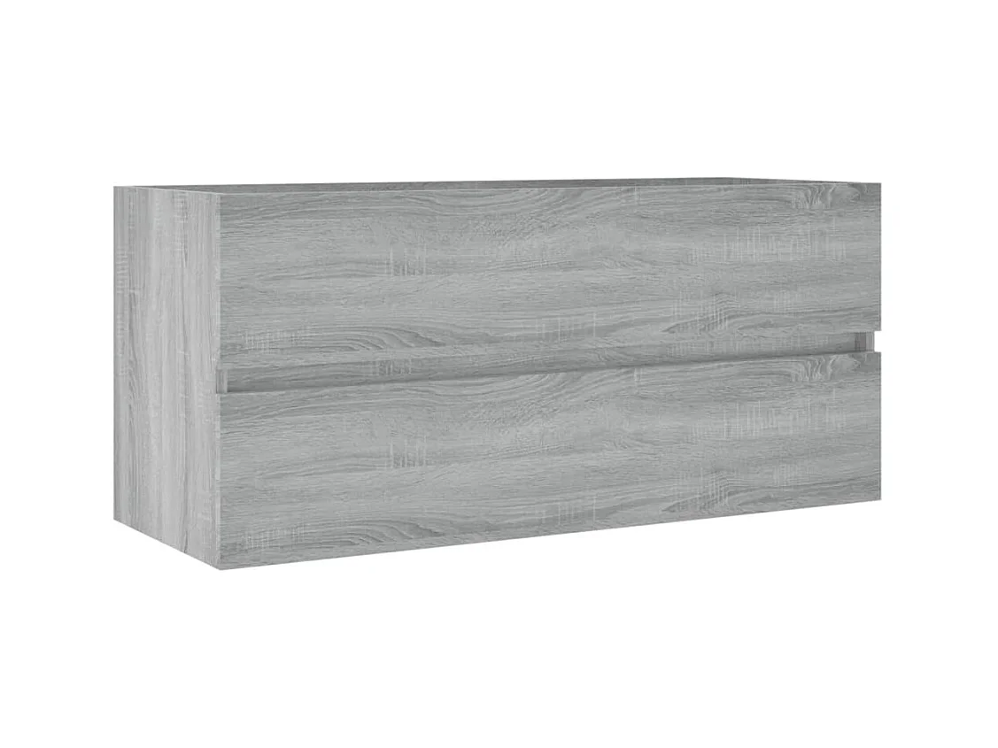 Mueble para lavabo Sonoma gris 100x38,5x45 cm Madera de ingeniería