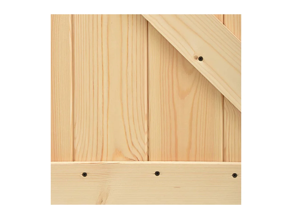 Schuifdeur met beslagset 90x210cm Massief grenen