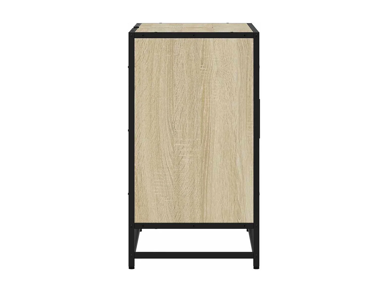 Armoire lavabo de salle de bain chêne sonoma bois d'ingénierie