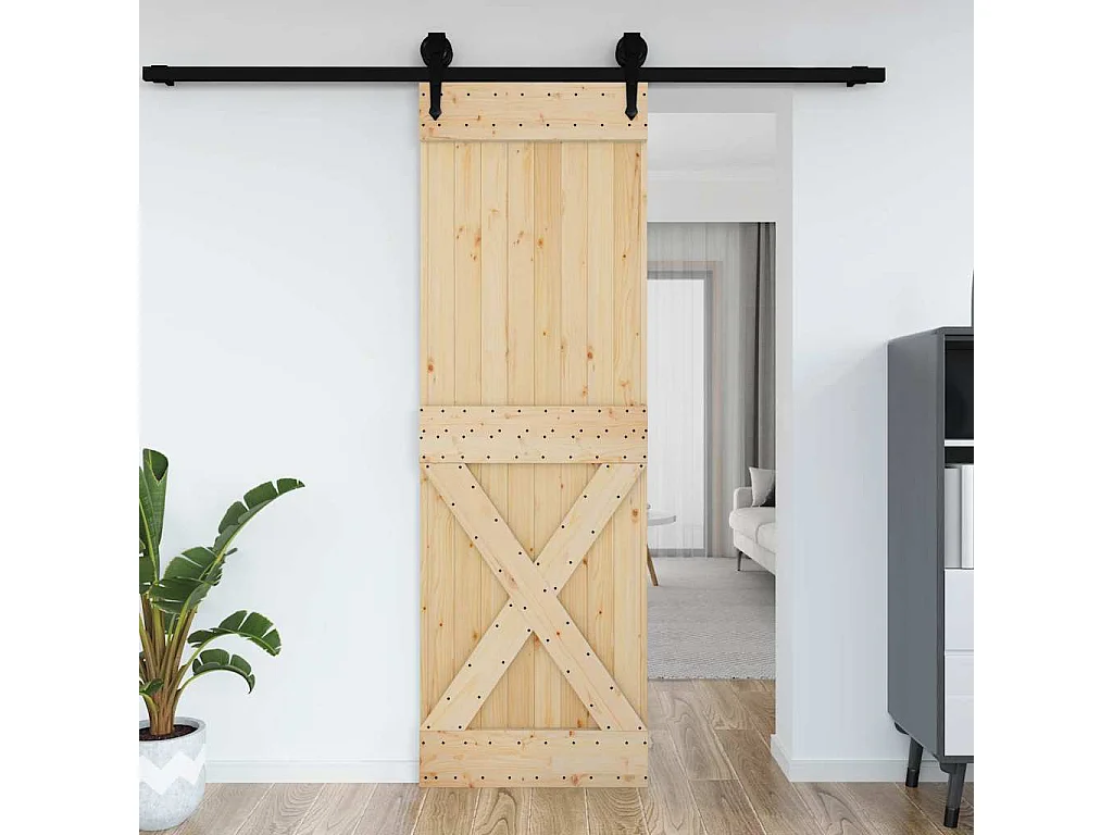 Porta NARVIK 70x210 cm in legno massello di pino
