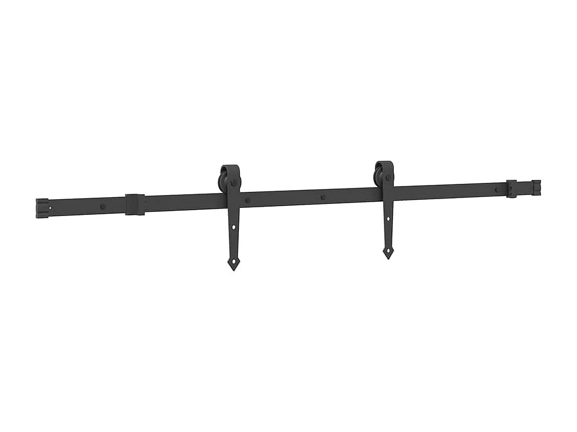 Porte coulissante et kit de quincaillerie 80x210 cm pin massif