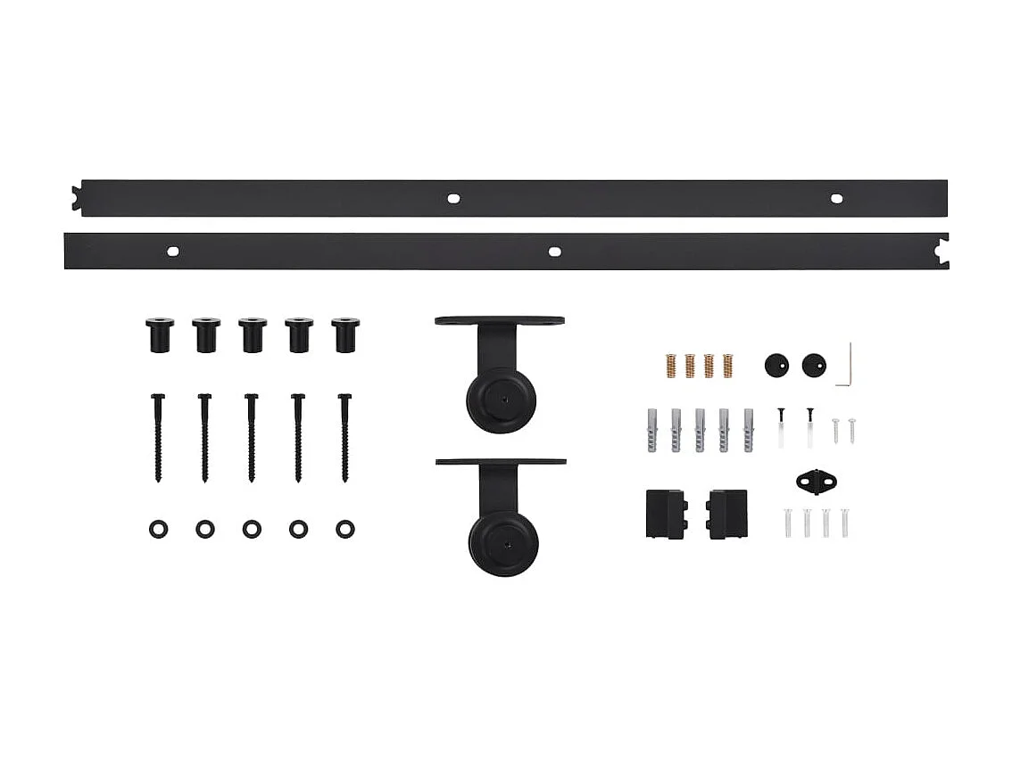 Kit porta scorrevole e ferramenta 70x210 cm in pino massello