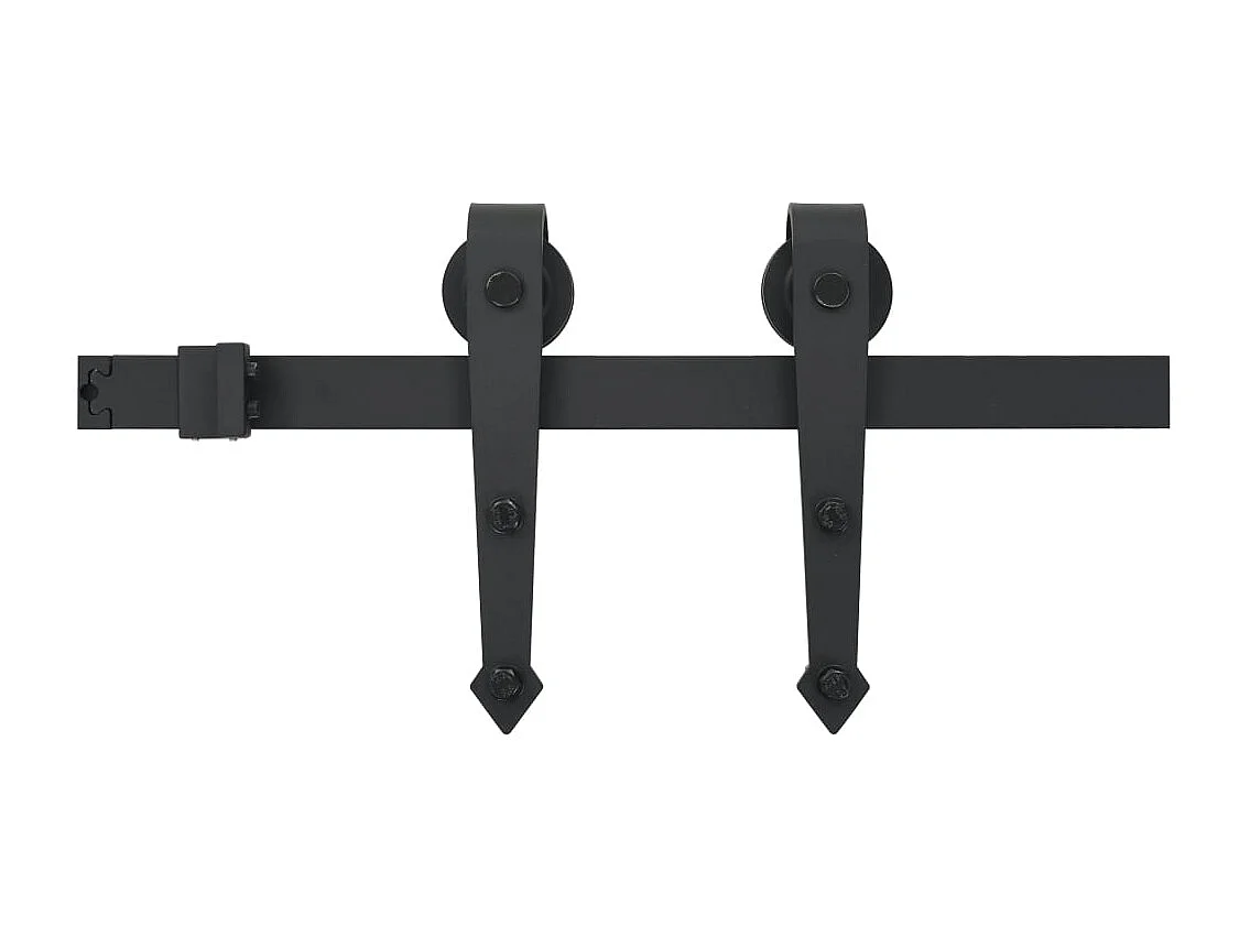 Porte coulissante et kit de quincaillerie 70x210 cm pin massif