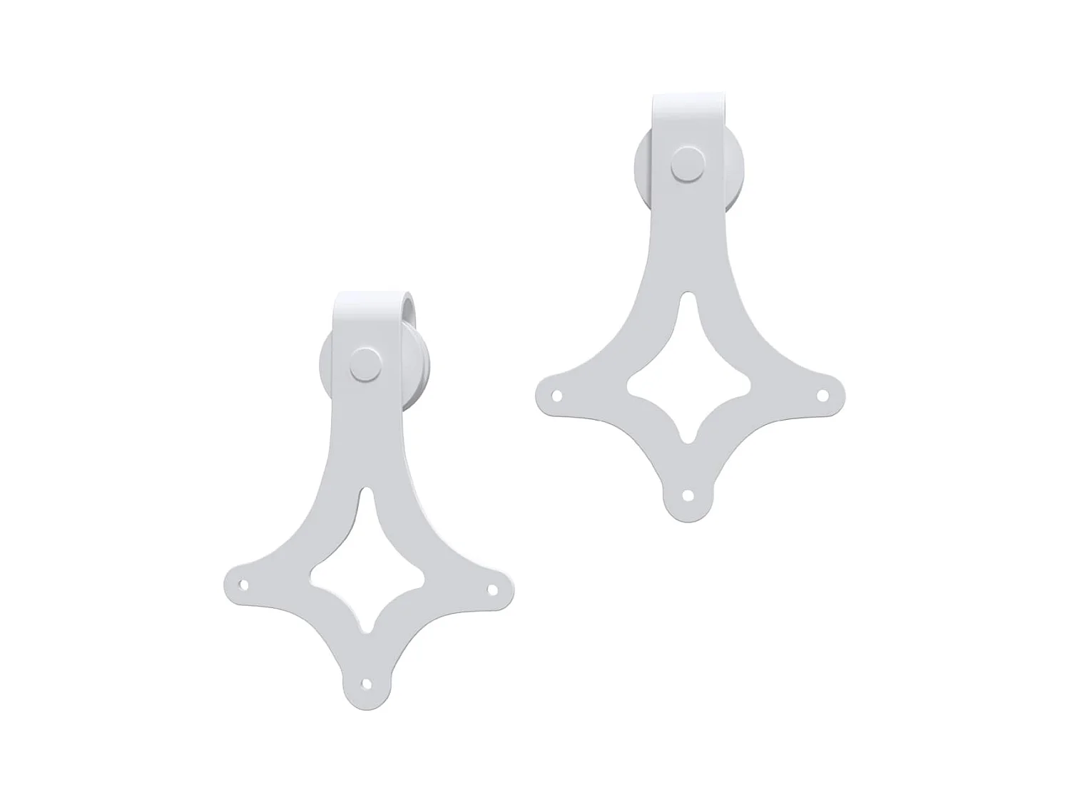 Kit porta scorrevole e ferramenta 90x210 cm in pino massello