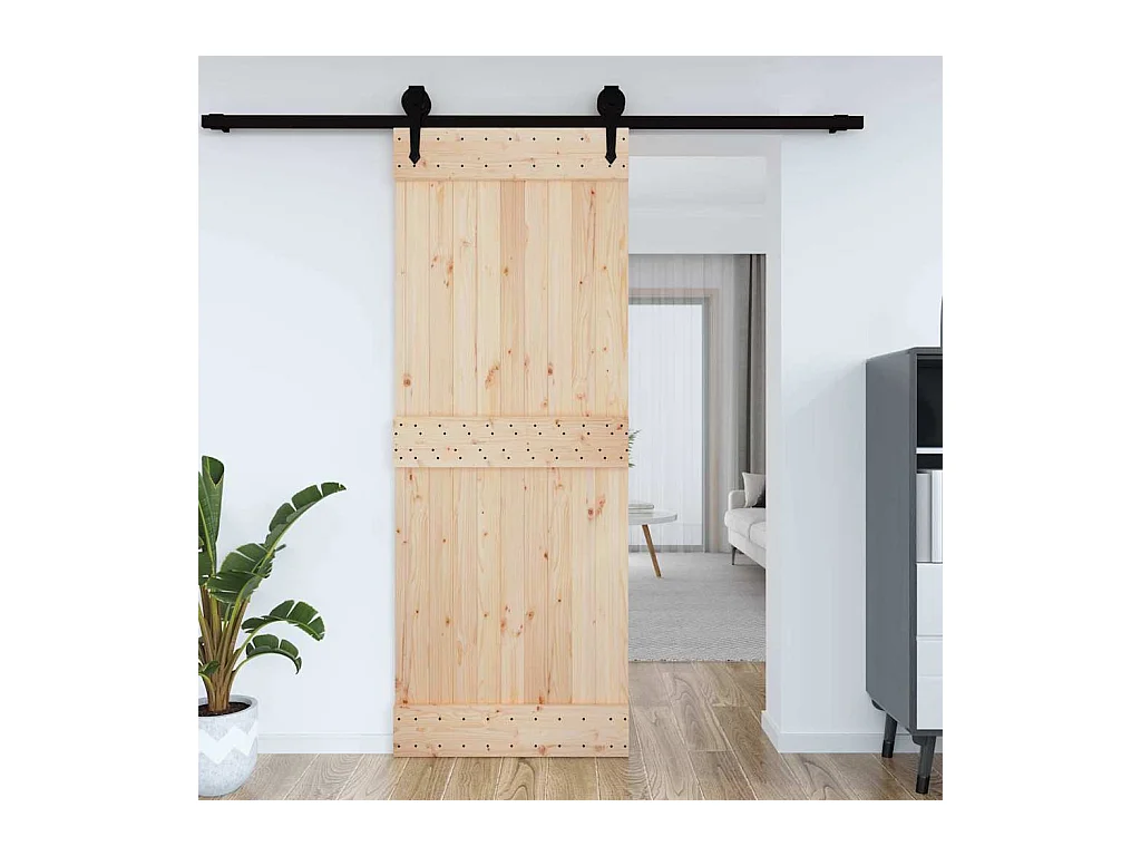 Porta NARVIK 85x210 cm in legno massello di pino