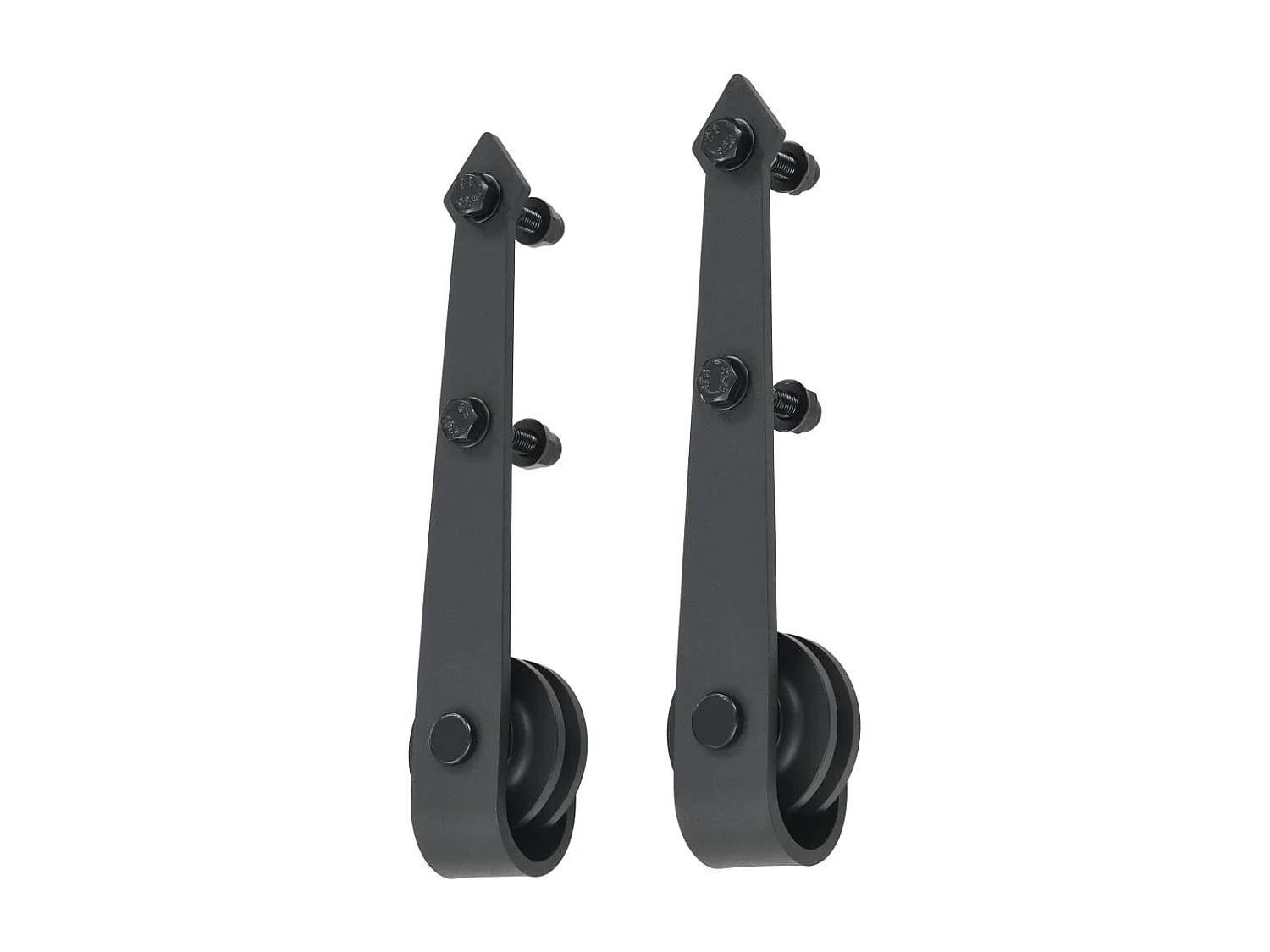 Schuifdeur en beslagset 70x210 cm massief grenen