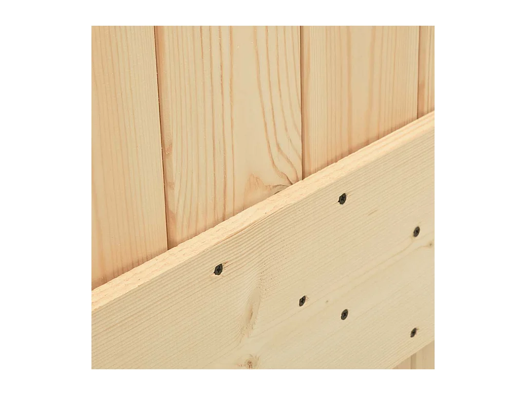 Kit puerta corredera y herrajes 70x210 cm pino macizo