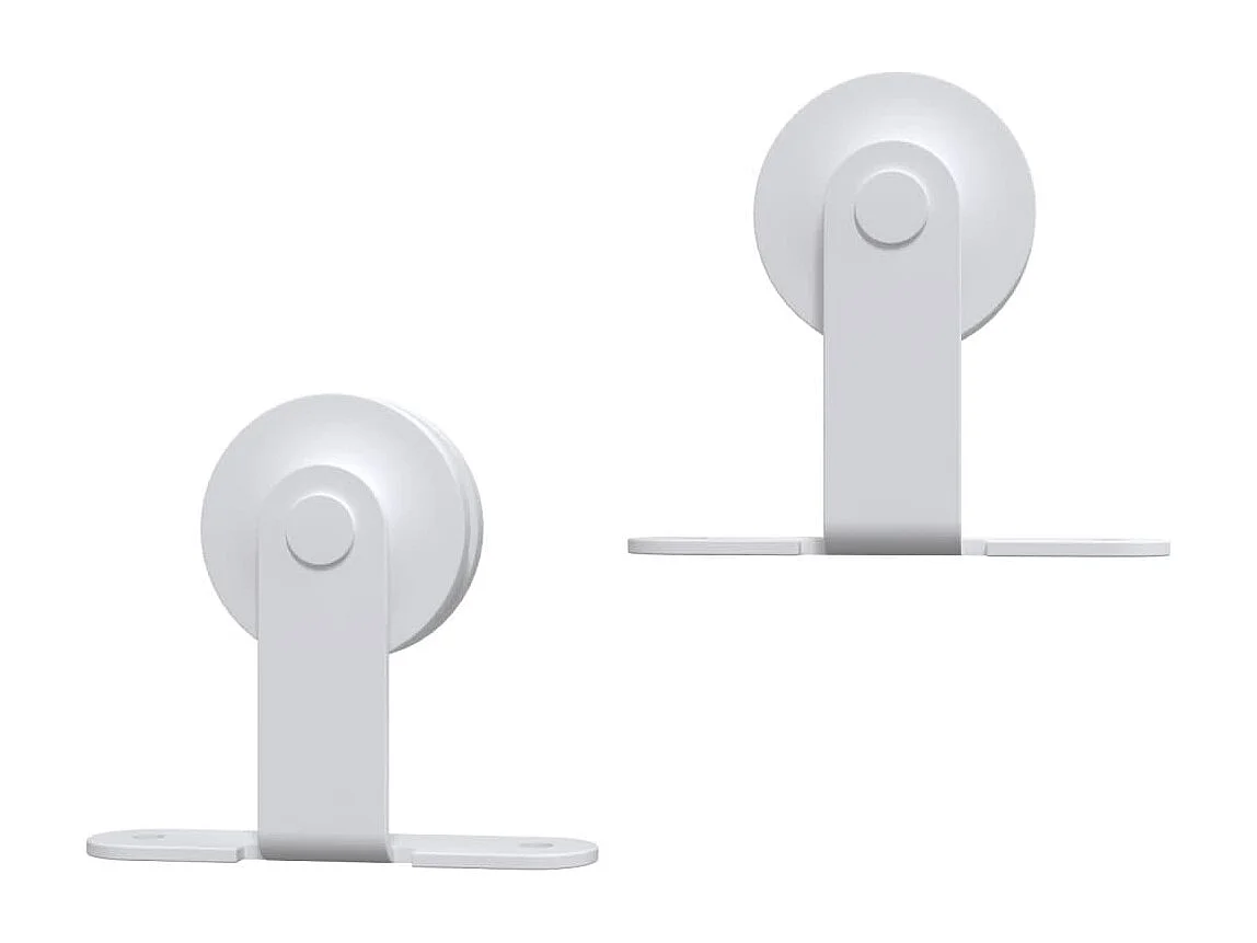 Schuifdeur en beslagset 85x210 cm massief grenen