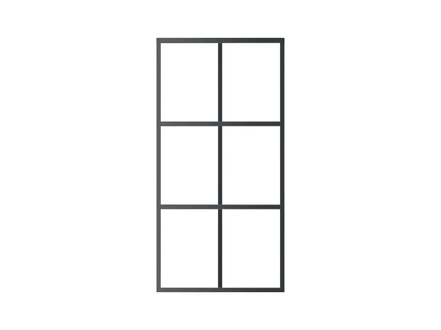 Porta scorrevole e ferramenta in vetro e alluminio 102x205cm