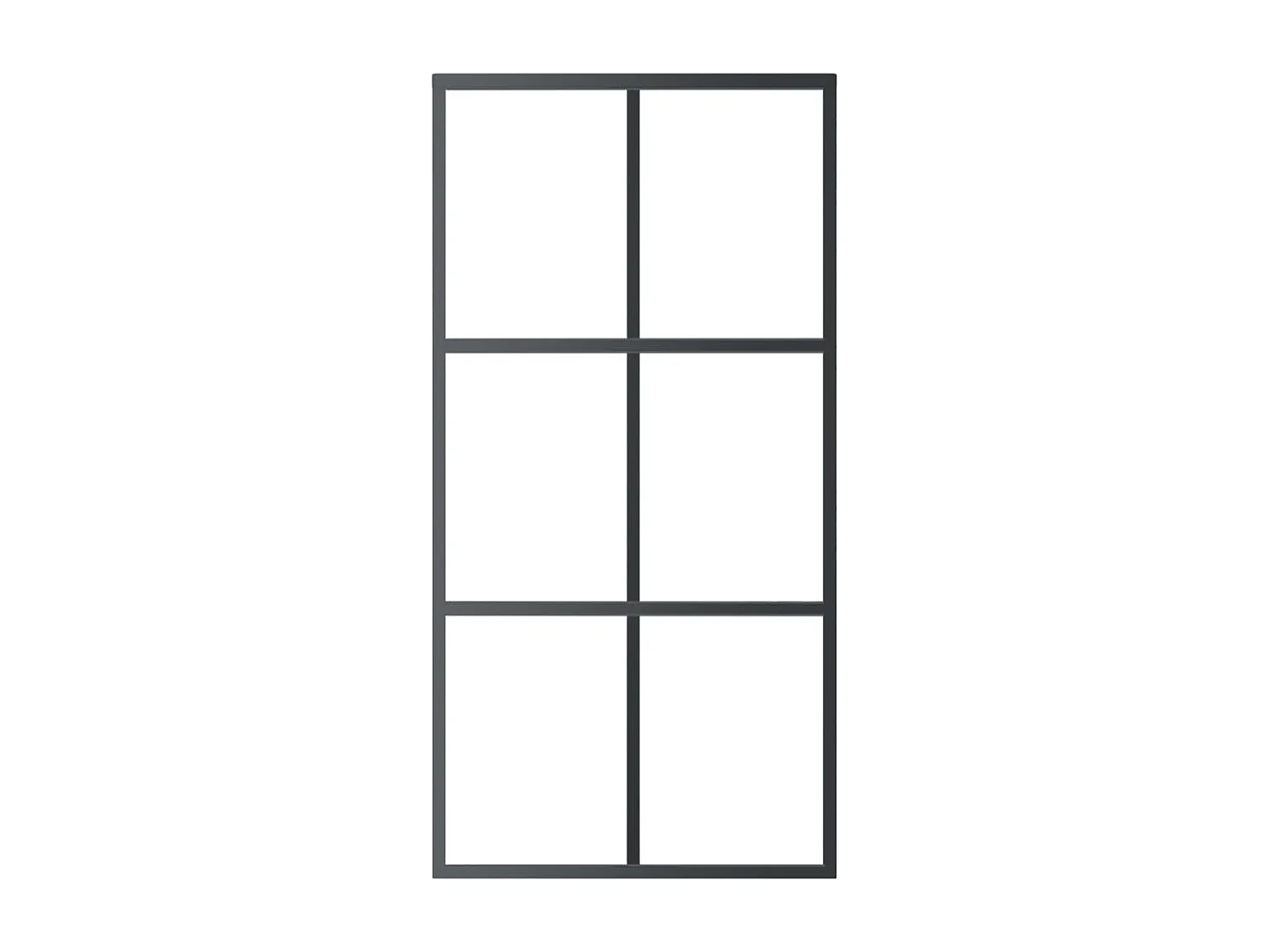 Schuifdeur en hang- en sluitwerk Glas en aluminium 102x205cm