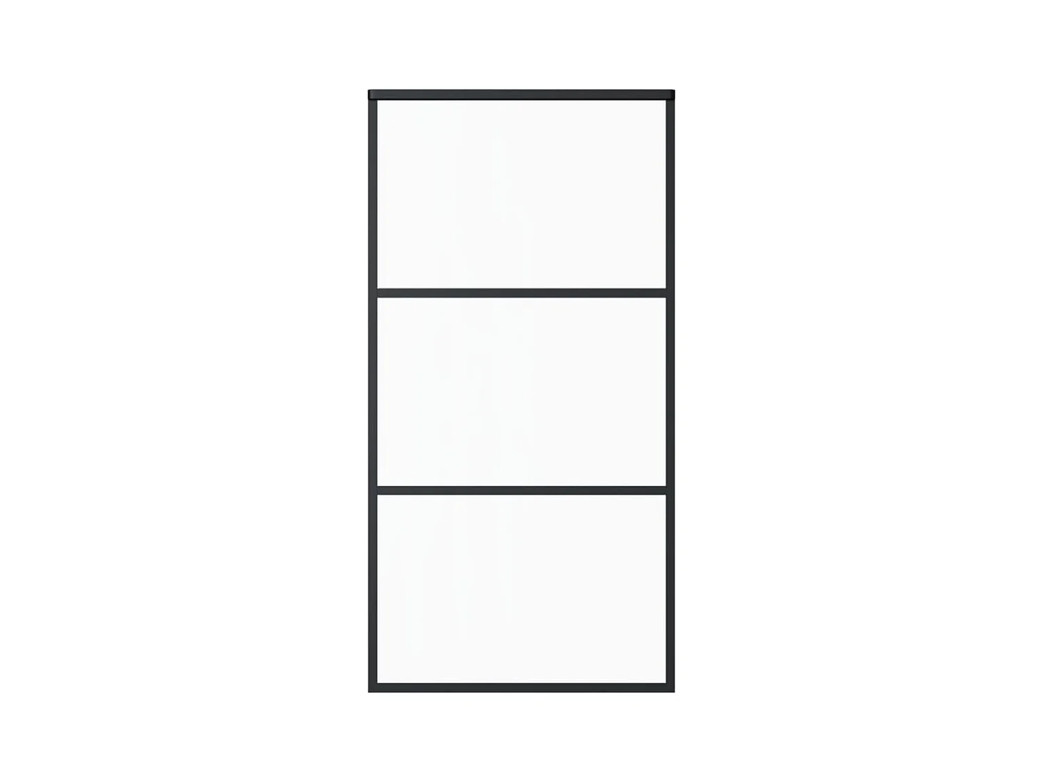 Porte coulissante et quincaillerie Verre et Aluminium 102x205cm