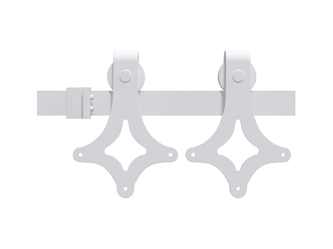 Kit porta scorrevole e ferramenta 100x210 cm in pino massello