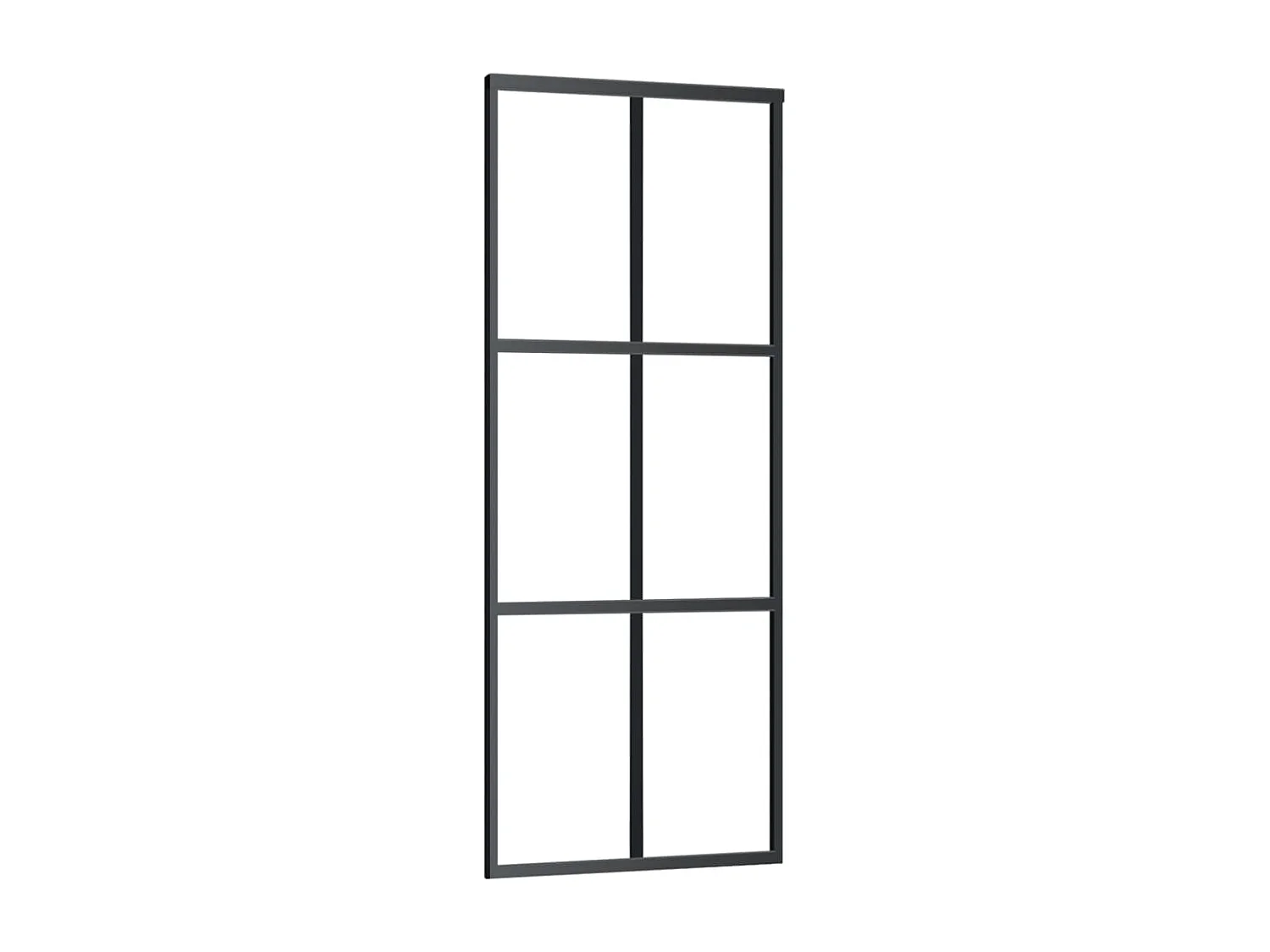 Porte coulissante et quincaillerie Verre ESG/Aluminium 76x205cm