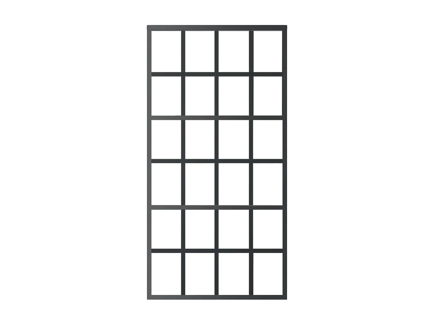 Porte coulissante et quincaillerie Verre et Aluminium 102x205cm