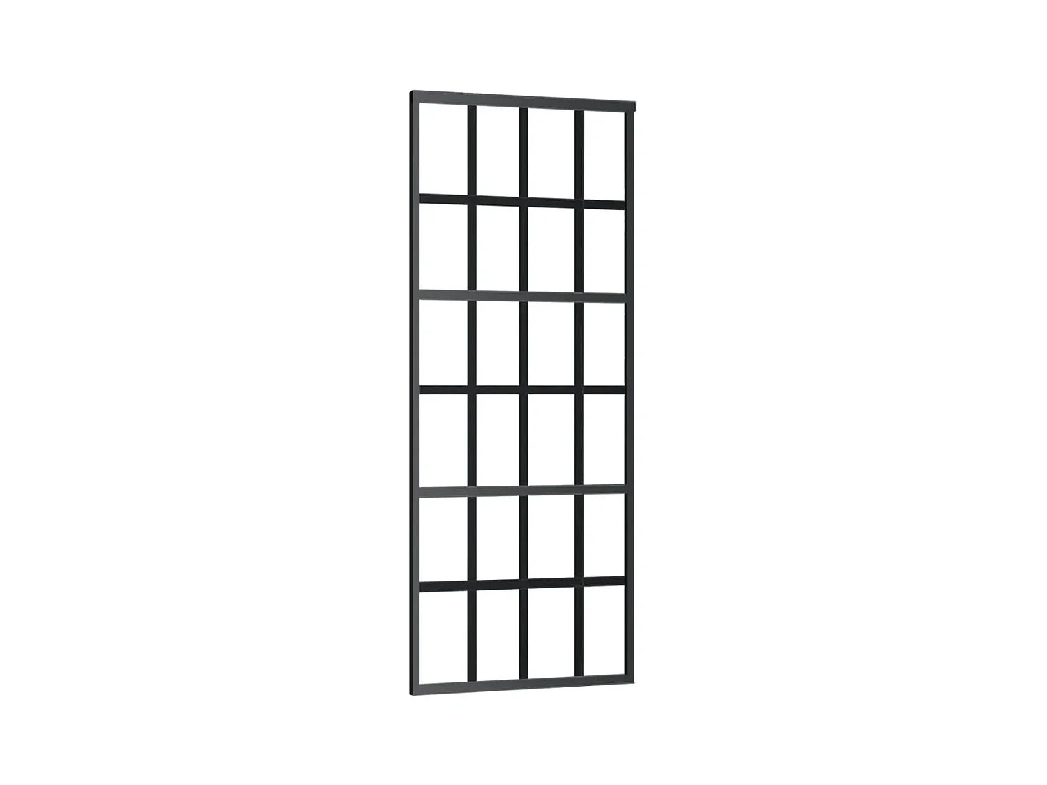 Puerta corredera ESG cristal y aluminio 76x205 cm Negro