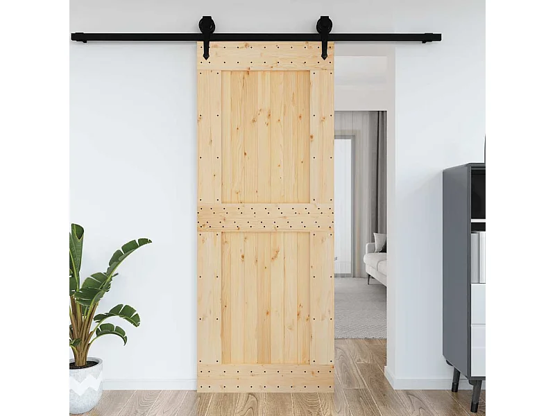 Porta NARVIK 90x210 cm in legno massello di pino